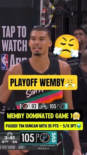 Playoff Wemby can shoot like STEPH😳