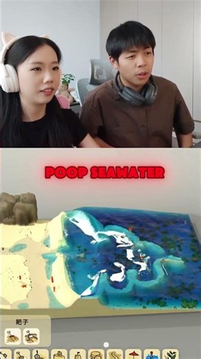 Poop Dam Saves the Beach from Giant Tsunami! 🌊💩 #shortvideo
