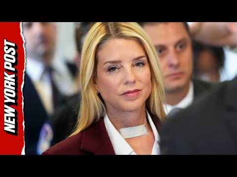 Pam Bondi Makes First Appearance Since Cancer Diagnosis – With Bandage on Neck