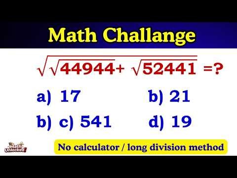 Nested Square Root Problem | Math Olympiad Challenge | No Calculator | Long division method