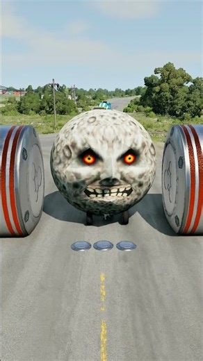 Long Capsule Buses vs Hydraulic Crush - BeamNG.Drive