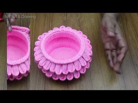 Brilliant Ideas! - I Turned Woolen and Plastic Pot Into an Amazing Showpiece! Home Decor DIY