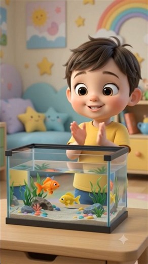 🐠 Let’s Build a Fish Aquarium! 🐙💧 | Easy Aquarium for Kids | Toddler Learning | #Shorts