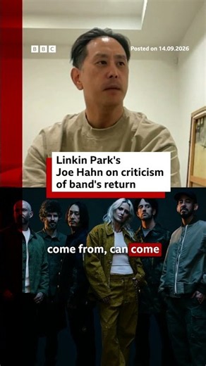 Linkin Park's Joe Hahn on criticism of band's return. #LinkinPark #Unshatter #BBCNews