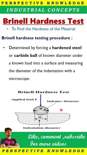 Brinell hardness testing procedure in tamil | destructive testing in tamil | perspective knowledge