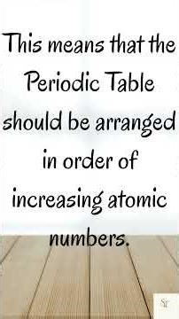 short Periodic Table of Elements mp4 #chemistry #science #chemistrychamps #chemistrypage