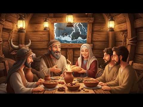 Day 6 Noah's Ark & The Great Flood Begins 2D & 3D Bible Story