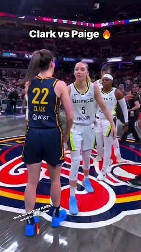 Caitlin Clark vs Paige Bueckers Clash! 😭🔥 #caitlinclark
