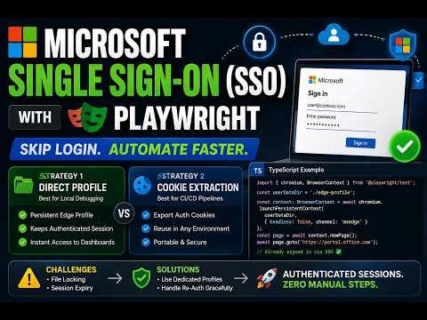 Bypass Microsoft SSO & MFA in Playwright! (Edge Profile Tutorial)