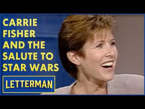 Carrie Fisher And Dave's Salute To Star Wars | David Letterman