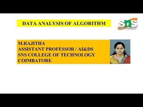 Warshalls and Floyds Algorithms | Analysis of Algorithms | SNS INSTITUTIONS