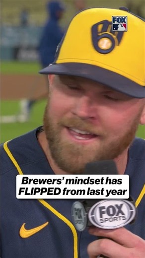 The Brewers are now up 3-0 on the Dodgers after getting swept by them last year👀 #brewers #mlb #NLCS