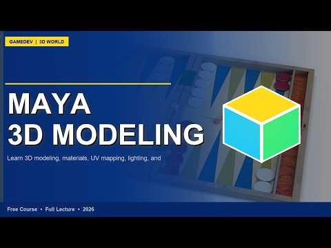 Maya 2026: 3D Modeling Tutorial for Beginners | Full Course