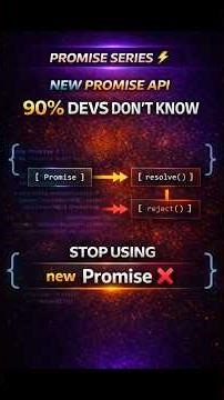 “Stop Using new Promise Like This ❌ (Better Way Exists)”
