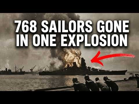 Just After Noon, Battleship Mutsu Exploded and 768 Sailors Vanished in Seconds | WW2 History
