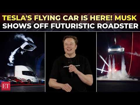 Tesla Roadster: Elon Musk unveils first flying car with SpaceX rocket thrusters