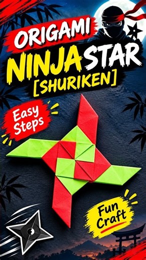 How to make Paper Ninja Star | Easy Origami Shuriken Tutorial | Ninja Weapon