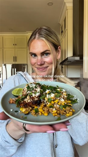 street corn inspired skillet 🌽🤤 #glutenfreerecipes #dinnerideas