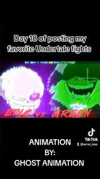 EPIC vs GREEN EDIT PART 2 Animation by @Ghost-Aw #UNDERTALE #SANS #FIGHT #animation #edit
