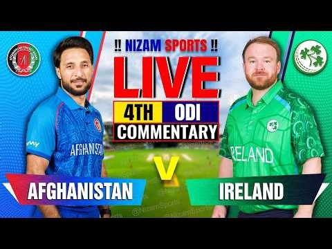 🔴Live: Afghanistan vs Ireland | 4th ODI | Live Cricket Score & Commentary
