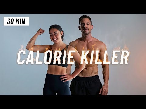 30 MIN CALORIE KILLER HIIT WORKOUT - ALL STANDING - Full Body, No Equipment, No Repeats