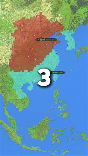 CHINA vs TAIWAN - WorldBox