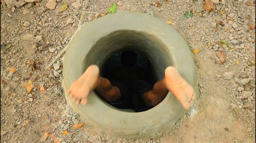 Builders Make an Underground Pool With a Water Slide