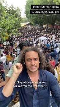 Jantar Mantar Packed as Thousands Gather Ahead of CJP’s Parliament March