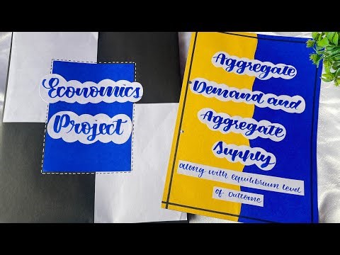 Economics project on Aggregate Demand and Aggregate supply Class12 | CBSC
