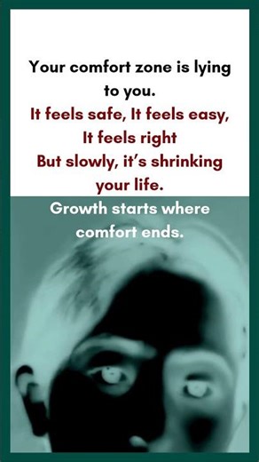 Your Comfort Zone Is Slowly Ruining Your Life #mindset #growthmindset #selfimprovement #relationship