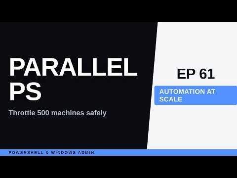 PowerShell Parallel: ForEach -Parallel, Jobs, Runspaces