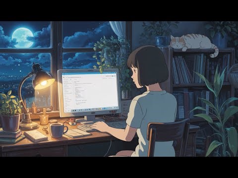 Moonlight Workspace 🌙 | Groovy Chill Lo‑Fi for working & Deep Focus (30 Min)