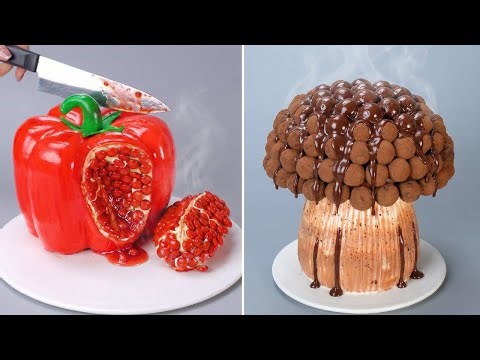 Realistic Pepper vs Mushroom Cake! 😱 Most Satisfying Realistic Cake Decorating Ideas