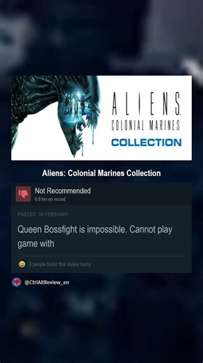 Aliens: Colonial Marines Collection: this Steam review is hilarious