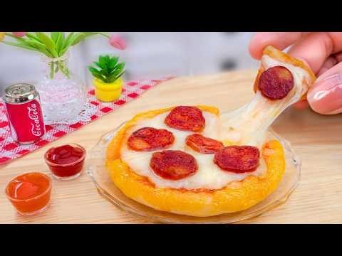 So Yummy Amazing Miniature Pepperoni Pizza Cooking at Mini Kitchen 🍕 Mini Yummy Recipe