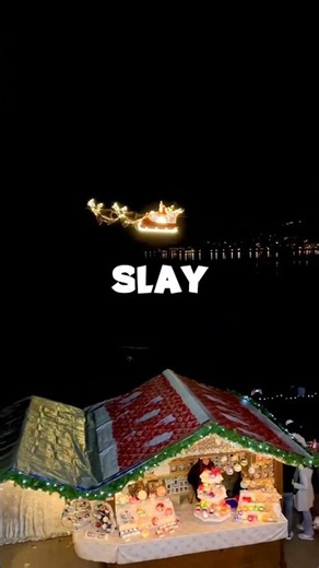 Santa just crashed his sleigh and the city is losing it | #short #youtubeshort #fyp