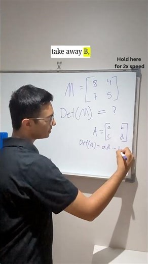 Do you know how to do the determinant of a matrix? #math #mathteacher #specialistmaths