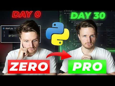 How I Would Learn Python in 30 Days (from zero)