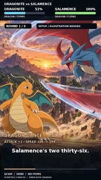 Dragonite vs Salamence: Speed, a Miss and the Final Strike
