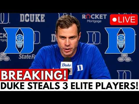 BREAKING! DUKE STEALS 3 STAR PLAYERS FROM ACC RIVALS! FANS ARE SHOCKED! DUKE BASKETBALL NEWS