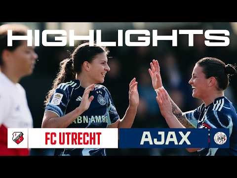 Spitse & Noordman on the scoresheet 🎯 | Highlights FC Utrecht - Ajax Vrouwen | Vrouwen Eredivisie