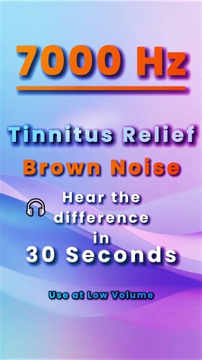 Tinnitus Relief: 7000 Hz Brown Noise Masker That Actually Works | 10-Hour Sleep