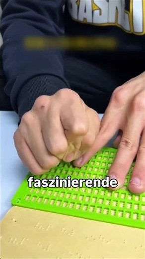 So schreiben blinde Menschen ohne zu sehen!
