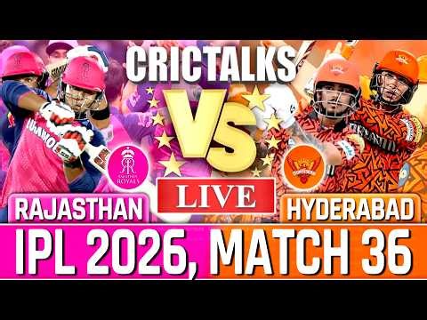 🔴 Live: RR v SRH, IPL 2026, Cricket Live Match Today Scores & Commentary, Last 8 Overs