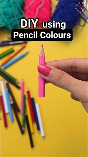 DIY using Pencil Colours!🤩🎨💕 | Riya's Amazing World
