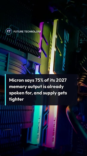 Your next laptop or server is going to cost more. Micron says 2027 memory is mostly spoken for already. Full story: https://futuretechnologyhq.com/article/hardware-shortage-2027-why-prices-keep-rising/ #memoryshortage #micron #ram #pcbuild