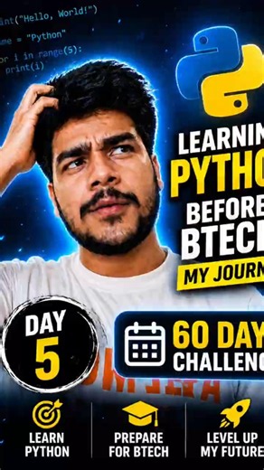 learning Python Before Btech | Day 5 #engineering #python #codinglife