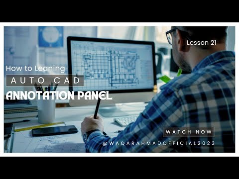 AutoCAD - Annotation tutorial (annotative text and annotative dimensions) Ep-21
