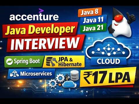 🔔 Accenture Java Interview | Spring Boot | Microservices | JPA | Hibernate | Git | System Design