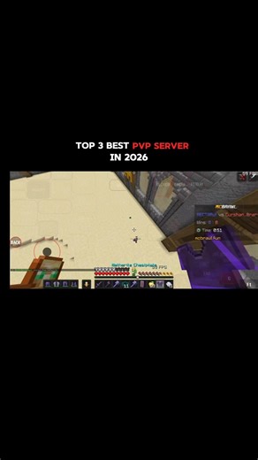 Top 3 best pvp server in 2026 #minecraft #server #review #macepvp